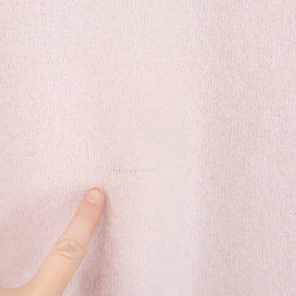 J.Crew Supersoft Bubble Hem Cardigan Peppermint Ice Pink Size Medium NWT - Picture 9 of 9